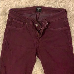 Just black purple maroon stretchy jeans
